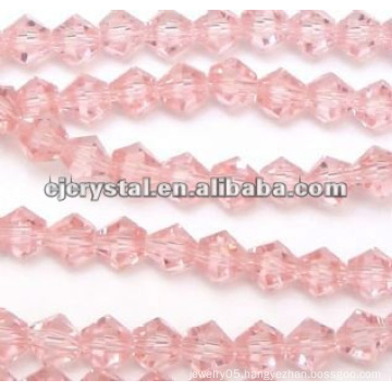 pink beads,bicone beads 4mm